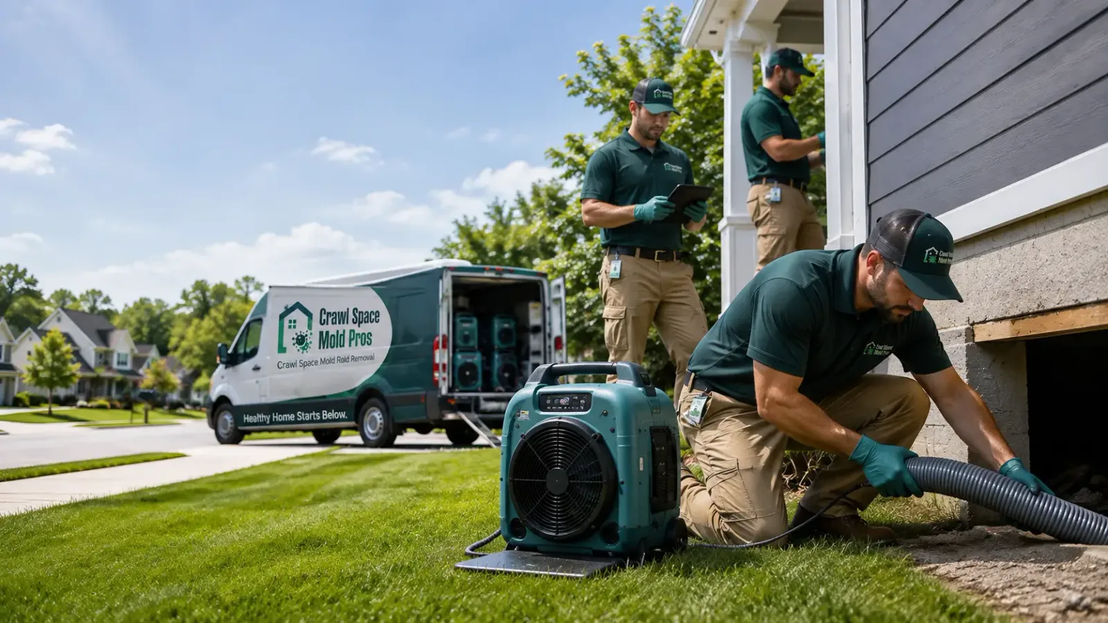 Crawl Space Mold Removal in Cambridge, NE